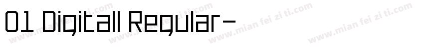 01 Digitall Regular字体转换